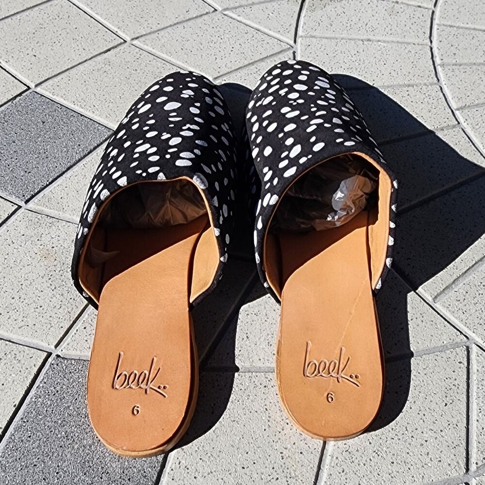 Beek Polka Dot Handcrafted Mules 6 - Picture 4 of 7